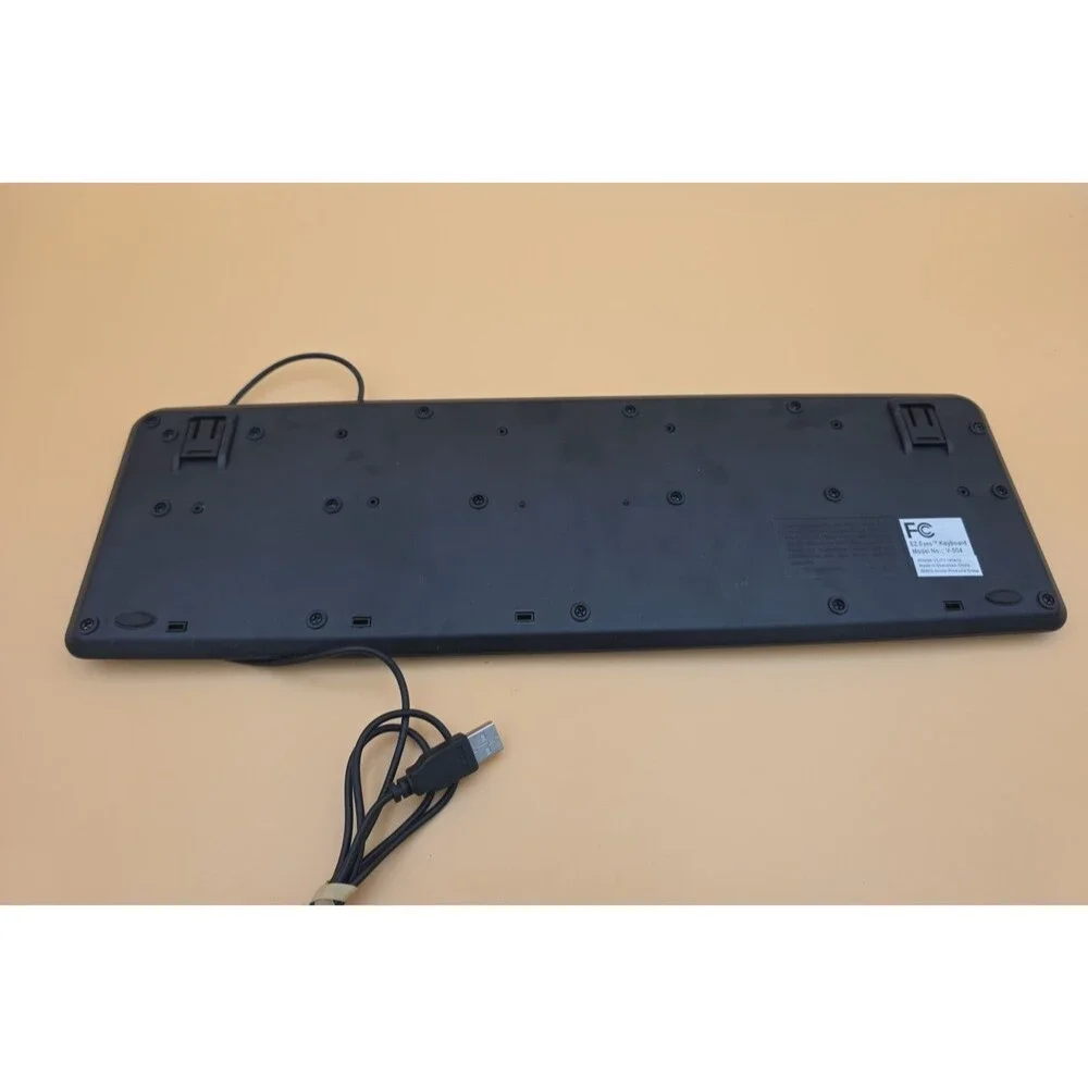 EZ Eyes Large Print USB Keyboard Yellow Keys Low Vision Visually Impaired V-504